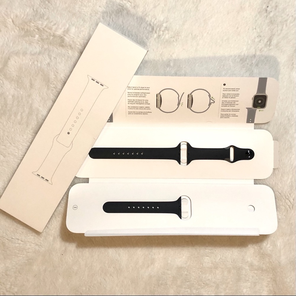 NEW Apple Watch Black Sport Band 40mm